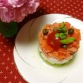 マラガの空's cooksnap of when they made ✿サーモン＆アスパラ＆長芋のミルフィーユ.