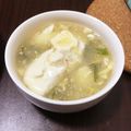 CK's cooksnap of when they made 豆腐★豆腐と水菜のあんかけスープ.