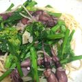 なっと。's cooksnap of when they made 大人の味 ホタルイカと菜の花のパスタ.