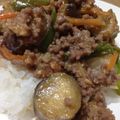 ☺︎自由奔放亭☺︎'s cooksnap of when they made 茄子のひき肉味噌丼.