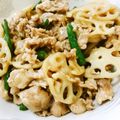 月見なっとう's cooksnap of when they made 蓮根と豚バラの甘辛炒め.