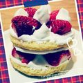 ぽにょろん's cooksnap of when they made 苺をサンドしたショートケーキ♡.