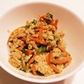 chi_bi's cooksnap of when they made ヨシダソースで♪野菜入りふわふわ炒り卵.