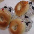 ＊ささら＊'s cooksnap of when they made オレオヨーグルト☆ベーグルサンド.
