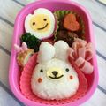 たべたいち's cooksnap of when they made キャラ弁♡なかよしおにぎり.