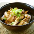 runa10's cooksnap of when they made 簡単ヘルシー♪玉ねぎと舞茸の丼.