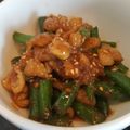 RIとNA's cooksnap of when they made パリパリ鶏皮とインゲンの甘辛炒め.