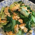 クックPCKCO5☆'s cooksnap of when they made 超簡単＆時短☆チンゲン菜＆卵の甘辛炒め♪.