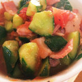 夢叶芽's cooksnap of when they made きゅうりとトマトの中華炒め.