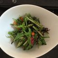 まりはるこ's cooksnap of when they made しゃきしゃき水菜とひじきの梅サラダぁ～.