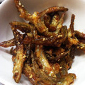 キャンディMA's cooksnap of when they made わかさぎのから揚げゴマ照りソースあえ.