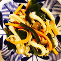 yuuk1's cooksnap of when they made しめじと茎わかめの中華和え.