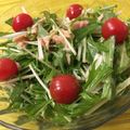 maple22's cooksnap of when they made 水菜とミニトマトのサラダ.