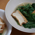 cafe-cafe's cooksnap of when they made ☆小松菜と厚揚げの煮物☆.