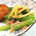 ぴよんぬ1980's cooksnap of when they made まるごと小松菜&ツナのゴマドレ温サラダ.