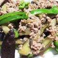 miremo's cooksnap of when they made なすとピーマンのひき肉炒め.