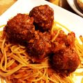 ayuu❁'s cooksnap of when they made 下町BARの♡ミートボールスパゲティ.