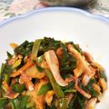 クルクルぴょこりん's cooksnap of when they made 簡単◆イカ下足・ニラ・キムチ和え◆節約.