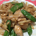 ayaneri's cooksnap of when they made ささみとスナップえんどう炒め.