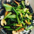 yu_upon_n's cooksnap of when they made ☆小松菜と油揚げの炒めもの.