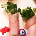 りみぽよ's cooksnap of when they made ✿生野菜のベーコンエッグ巻き✿.