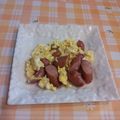 オレンジリング's cooksnap of when they made お弁当に♡ウィンナー入りスクランブル.