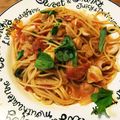 なるるんはるるん's cooksnap of when they made フレッシュトマトと海鮮のスパゲッティーニ.