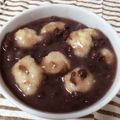 クックエリー's cooksnap of when they made もっちもちおからできなこ団子とぜんざい.