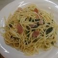 ＊ささら＊'s cooksnap of when they made 鯛と菜の花の彩り春パスタ♪.