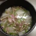 ちえぞ〜's cooksnap of when they made カブとベーコンのあっさりスープ.