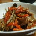 しょみ一's cooksnap of when they made すぐ無くなる 肉きんぴら牛蒡♡胡桃.