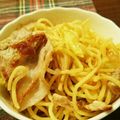 Syutako's cooksnap of when they made 創味シャンタンで！ねぎ塩焼きそば♪.