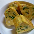 あんずママ☆'s cooksnap of when they made 栄養満点♡ほうれん草とじゃこの卵焼き★.