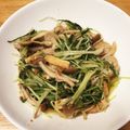 hitomix☆'s cooksnap of when they made 即席☆水菜＆しめじ＆油揚げ煮びたし.