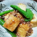 みとさま's cooksnap of when they made 厚揚げとスナップエンドウのコク旨炒め♪.