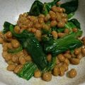 ほそあず's cooksnap of when they made 飲み仲間　晩酌のつまみに　納豆ほうれん草.