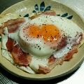 ヤミーヤムヤム's cooksnap of when they made ベーコンエッグ.