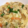 ゆうちょ〒's cooksnap of when they made とろっとろ★ご飯がｽｽﾑ【竹輪ニラ玉丼】.