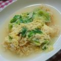 m8u8's cooksnap of when they made 簡単ランチ☆ふわふわ卵のスープご飯.