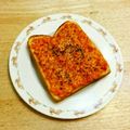 YUZVIO's cooksnap of when they made □なんちゃって明太ガーリックトースト■.