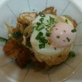 きょうりこ's cooksnap of when they made やたら旨い！唐揚げ丼（温玉のせ）.