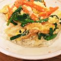 jonco's cooksnap of when they made とろっとろ★ご飯がｽｽﾑ【竹輪ニラ玉丼】.