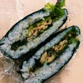 クックU8XZ6O☆'s cooksnap of when they made 簡単！塩こんぶでおにぎらず【ツナ】.