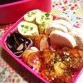 あーたくん's cooksnap of when they made 南瓜の肉巻き☆トマケチャ＆キムチソース煮.