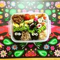 komutatata's cooksnap of when they made 親子遠足　キャラ弁　真っ黒くろすけ.