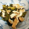 ゆらこさん♪'s cooksnap of when they made カブの葉と油揚げのお浸し.