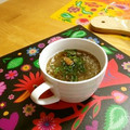 komutatata's cooksnap of when they made とろろ昆布の優しいお吸い物＊*しそ梅風味.