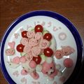 久遠706's cooksnap of when they made ハム薔薇とくまちゃんのポテトサラダケーキ.