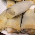 Yuukaakoo's cooksnap of when they made 揚げない♪ツナと大葉のチーズ春巻き☆.