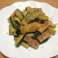クック6U4NQX☆'s cooksnap of when they made ズッキーニと油揚げの甘辛炒め.
